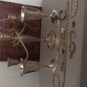 Silver lot sterling and .800